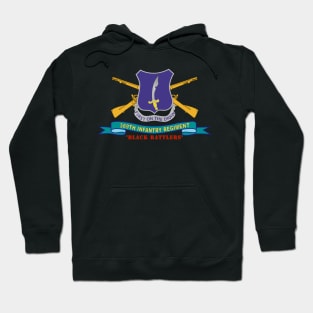 369th Infantry Regiment - First Draw - Black Rattlers w Br - Ribbon Hoodie